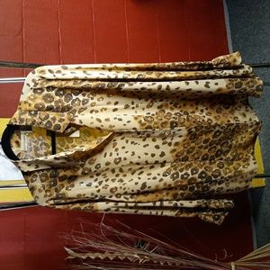 Apostrophe Black and Brown Blouse